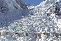 15 CBC Tent For Canadian Byron Smith Expedition At Everest Base Camp 2000 With Khumbu Icefall Towering Behind.jpg